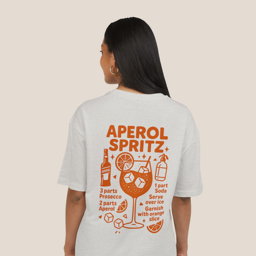 Aperol Spritz Heavy Oversized Tee